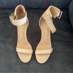 Calvin Klein nude heels